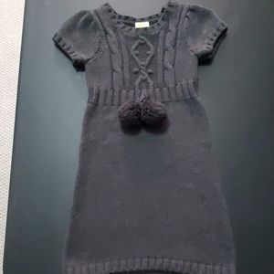 Girls Gray Sweater Dress M 7-8